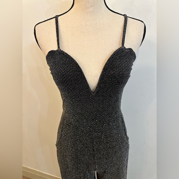 ACW Ardene sparkly top and pants SZ Small jumpsuit and crop top black - Picture 8 of 11